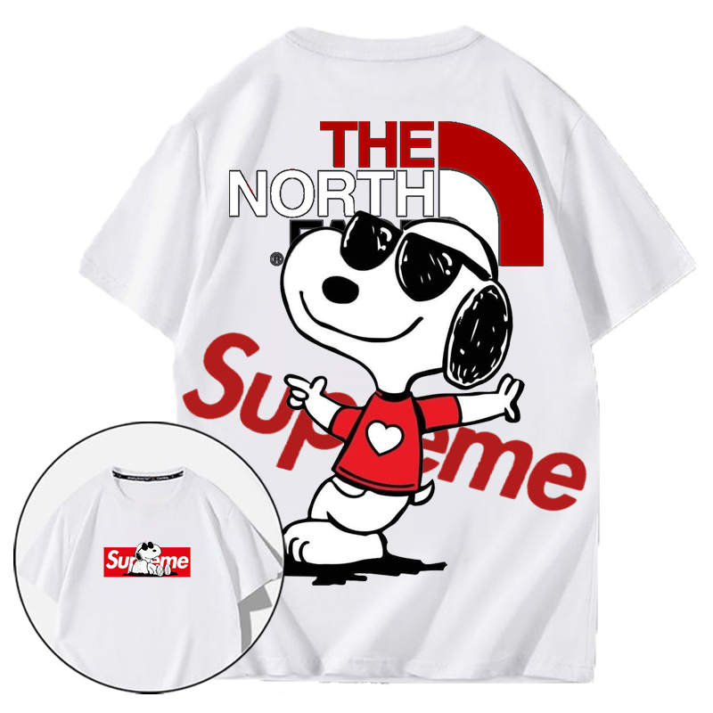 人気デザインサングラス、クラシックキャラクターリラックスプリント半袖