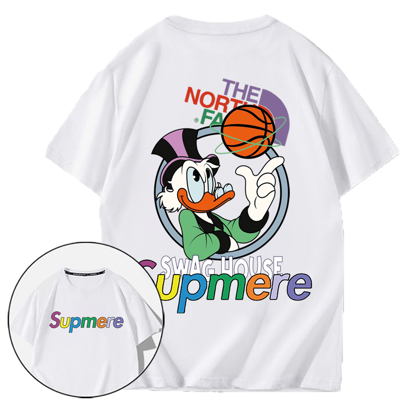 人気のトレンド旧友プリント半袖