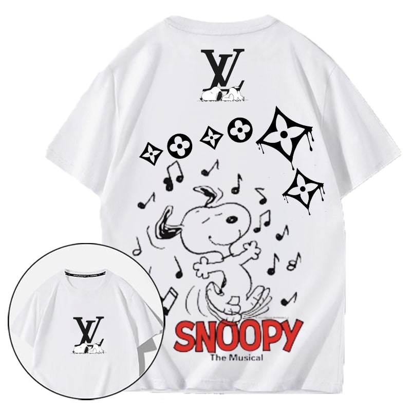 パーソナライズされたトレンディな音楽キャラクターのハイエンドプリント半袖