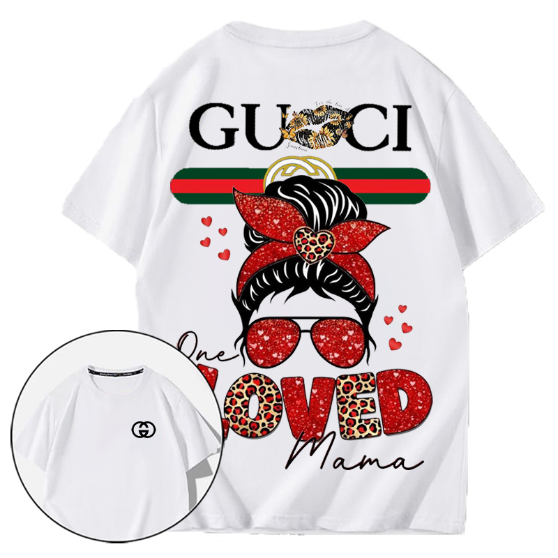 パーソナライズされたデザインの女の子向け高級プリント半袖メガネ