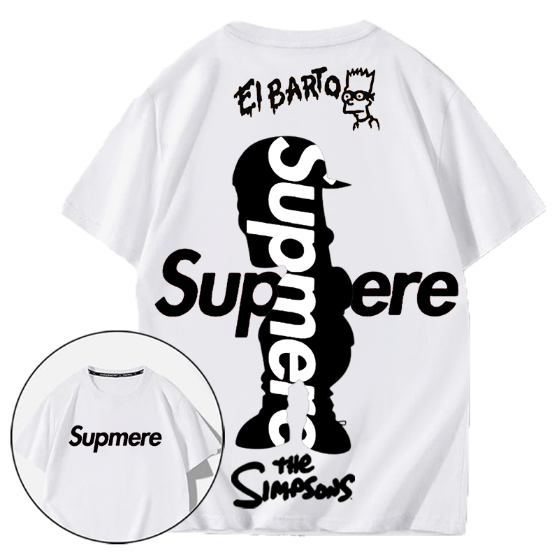 パーソナライズされたデザイン、クラシックなキャラクターのシルエット、ハイエンドのプリント半袖