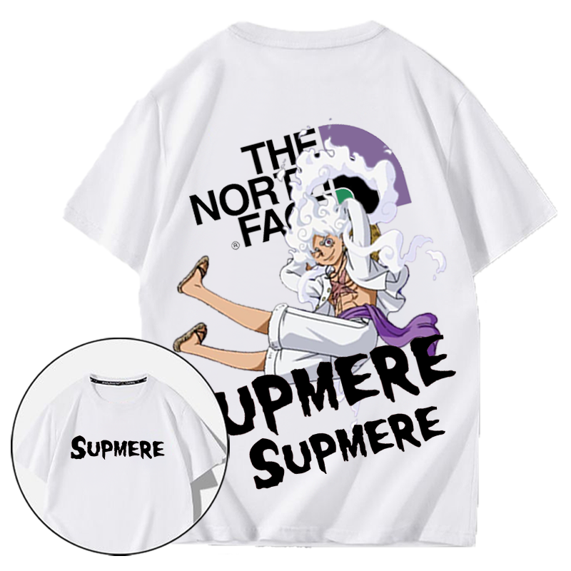 人気のトレンドでクールなバトルフォームキャラクターのハイエンドプリント半袖