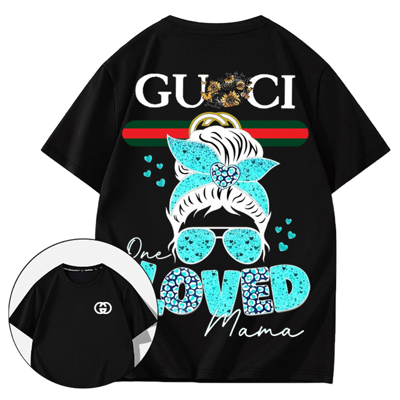 パーソナライズされたデザインの女の子向け高級プリント半袖メガネ