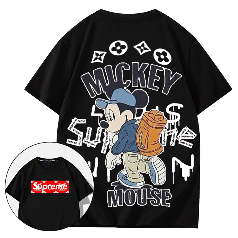 人気の定番キャラクターバックパッカー風高級プリント半袖