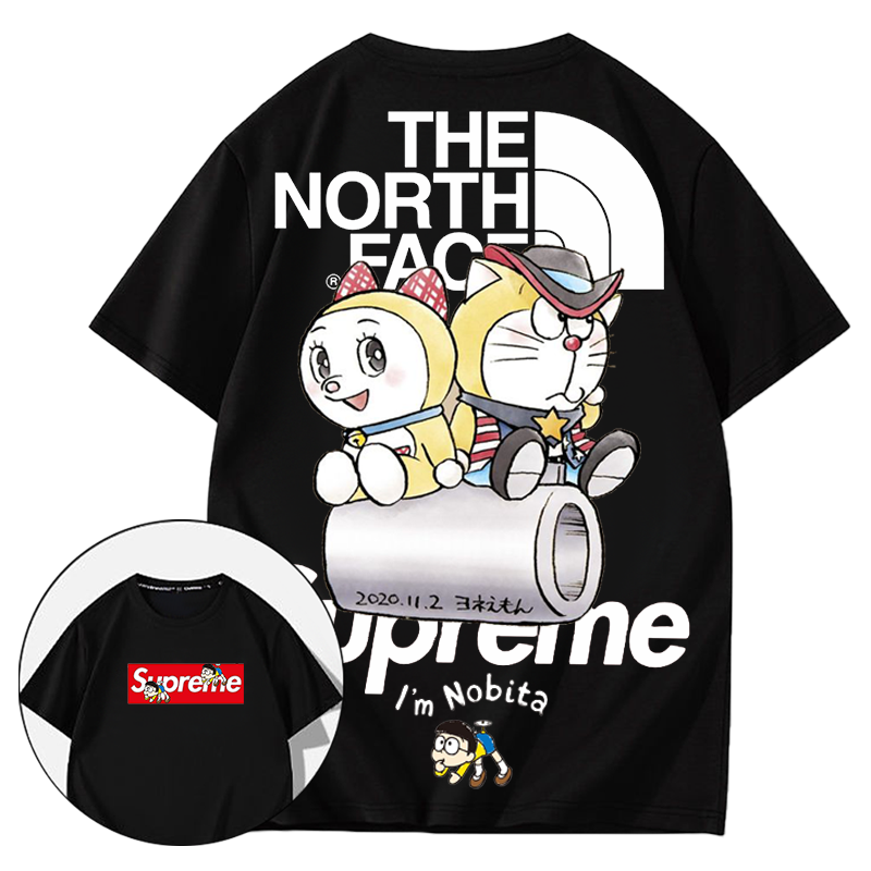 人気アニメキャラクターのリラックススタイル高級プリント半袖