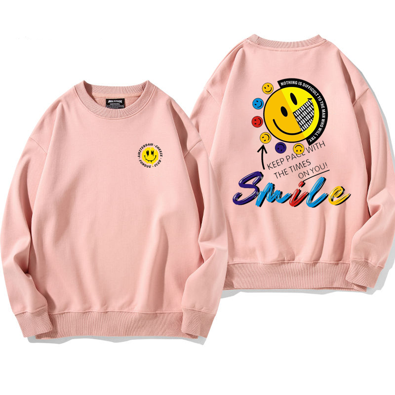 超人気ポピュラー  カジュアル笑顔ファッションパーカー