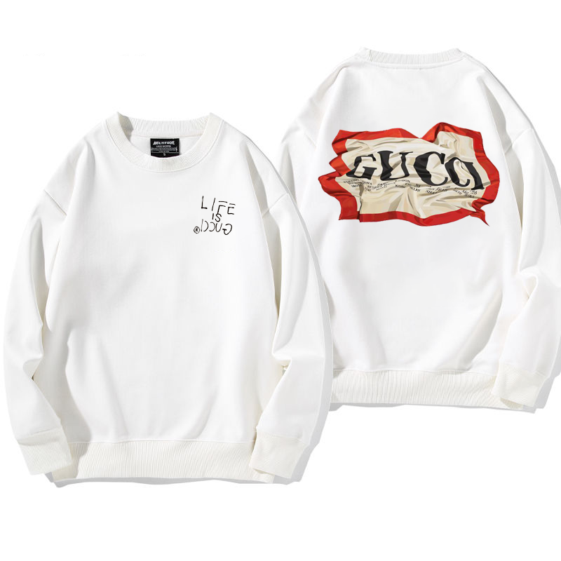 人気爆発ポピュラーデザイン性のあるins映えフードなしパーカー