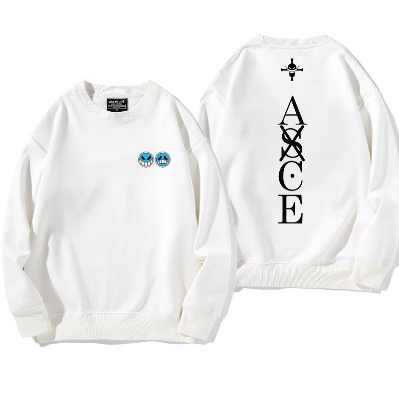 人気爆発カートゥーンアニメのプリント柄フードなしパーカー