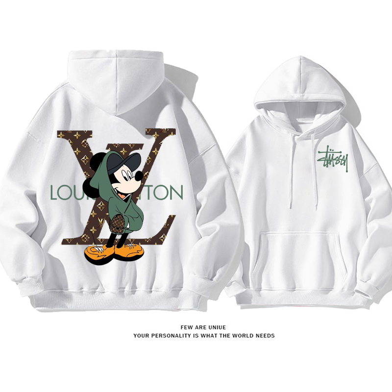 ファッションカートゥーンレジャーですゆったりしていてパーカー