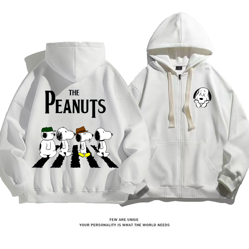 超人気ins映えカートゥーン白い子犬ファッションコート