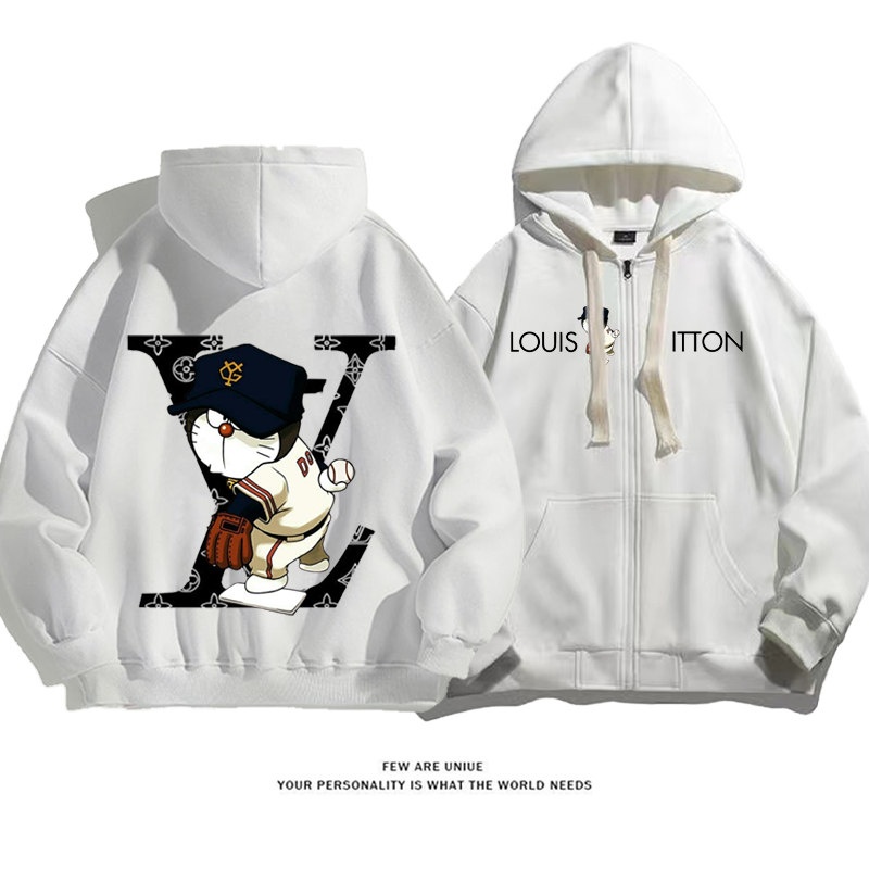 人気爆発デザイン性のあるカートゥーンプリント柄野球ファッションコート