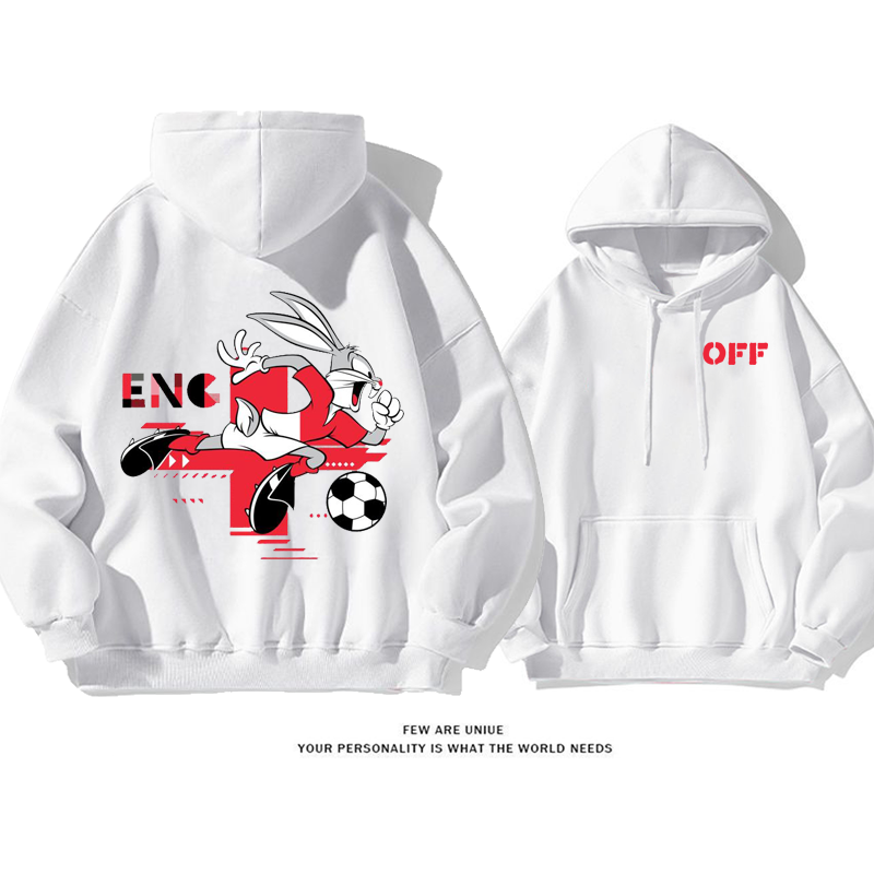 人気爆発カジュアルウサギ匹スポーツ風カートゥーンファッションパーカー