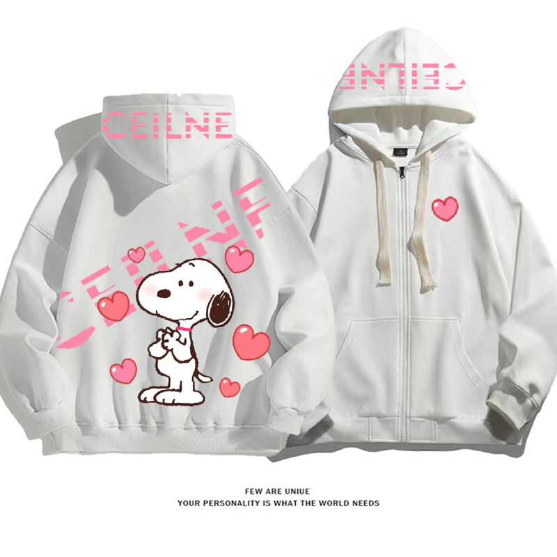 超人気白い子犬超かわいいカートゥーンファッションコート