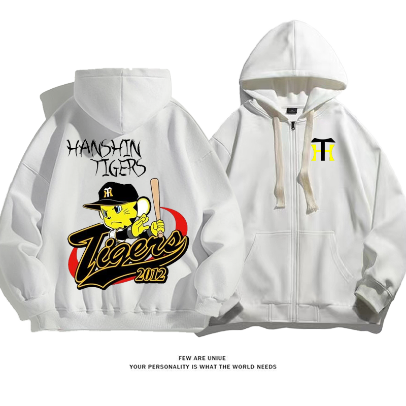 人気爆発スポーツ風トラ頭プリント柄爽やかファッションコート