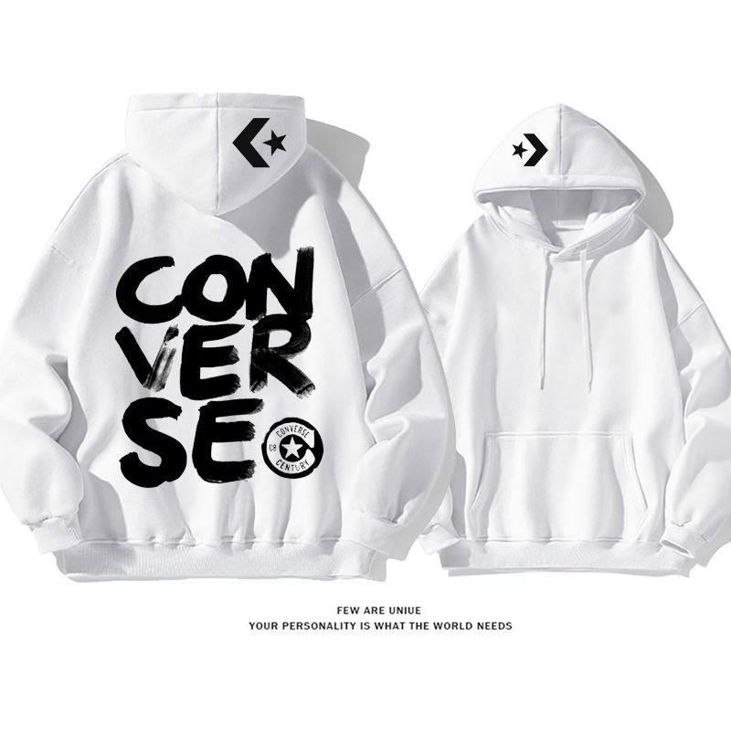 カジュアルデザイン性のあるプリント柄ファッションパーカー