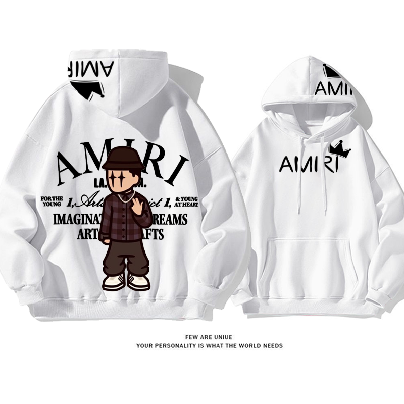 流行のファッション パーソナライズされたデザイン プリント柄フード付きパーカー