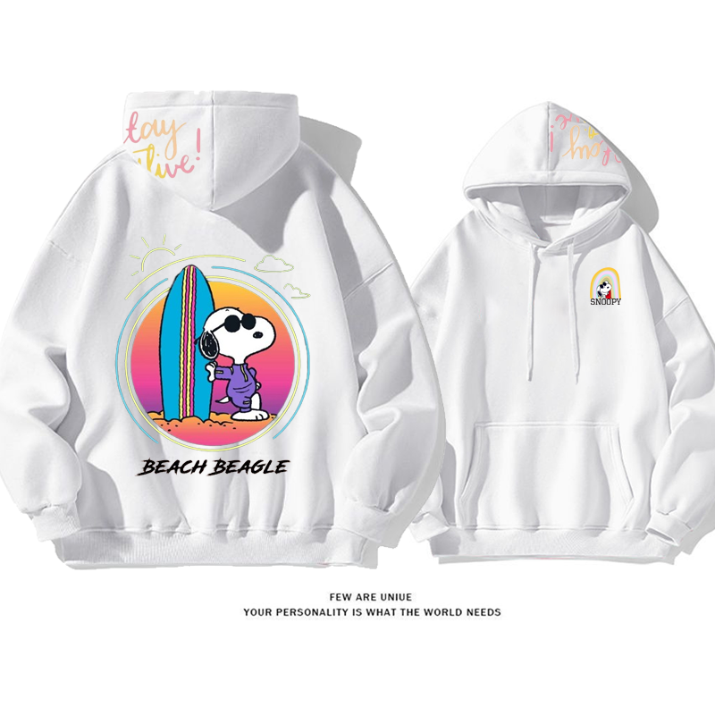 人気爆発白い子犬小衆の設計超カッコイイファッションパーカー