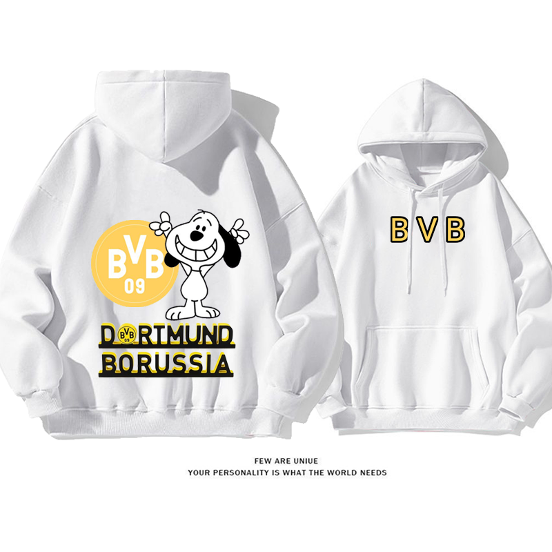 超人気白い子犬サッカーうんどうふうファッションパーカー