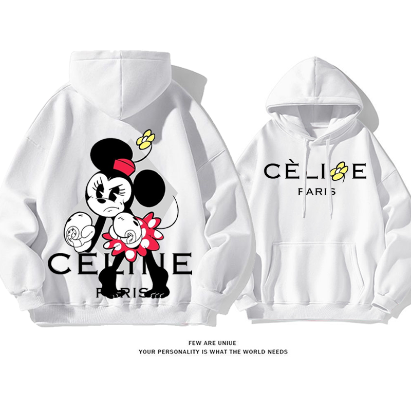 ユニークなデザイン ボクシングの女の子 プリント柄フード付きパーカー