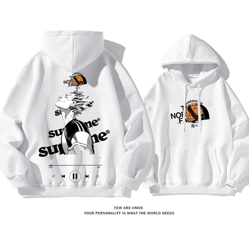 人気のクールなアニメキャラクター音楽プレーヤープレミアムプリントスウェットシャツ