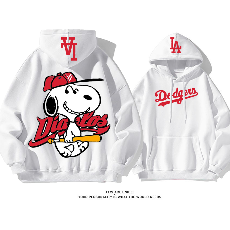 スポーツ風カートゥーン白い子犬超人気超カッコイイファッションパーカー