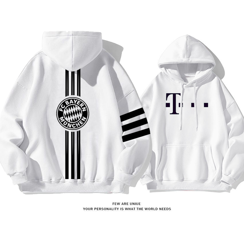 超人気スポーツ風サッカープリント柄超カッコイイポピュラーファッションパーカー