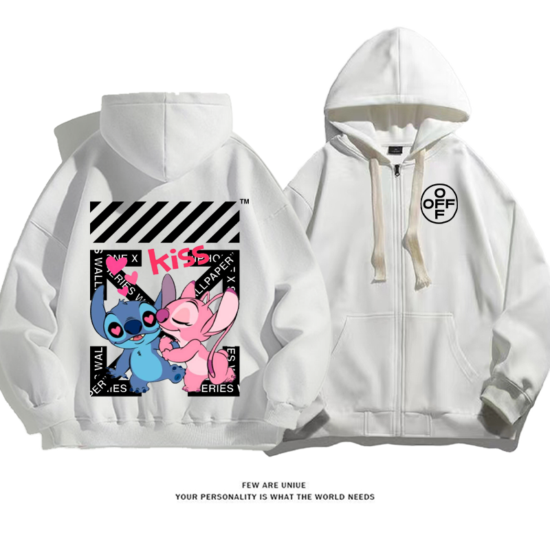 人気爆発特別なカスタマイズ“kiss”カートゥーンカップルポピュラー ファッションコート