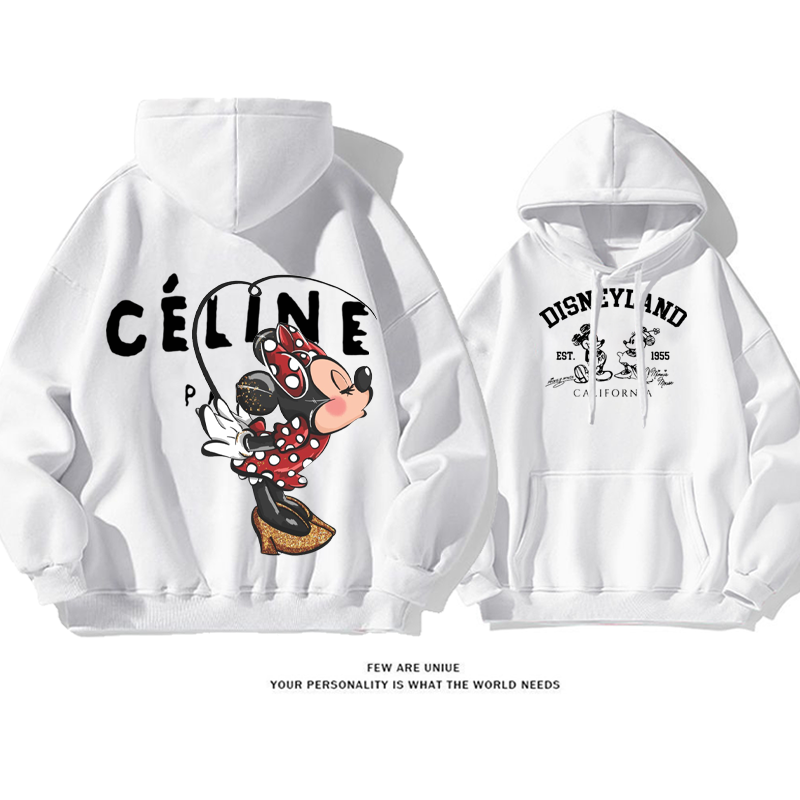 カップルに人気のアイテム プリント柄フード付きパーカー