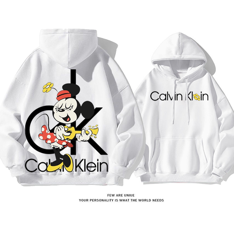 人気アニメのキャラクター 楽器を演奏する プリント柄フード付きパーカー