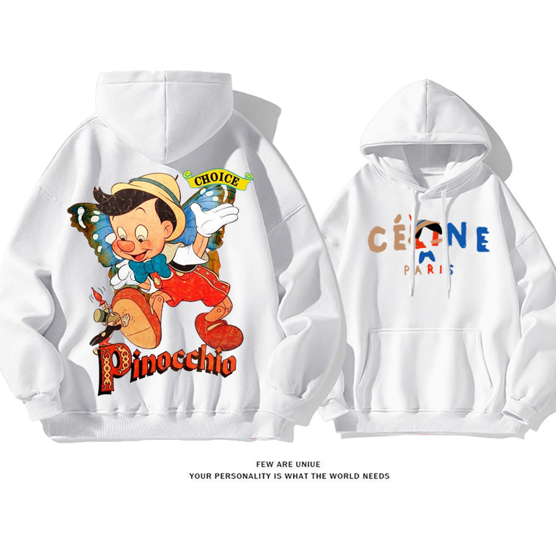 カジュアルカートゥーンプリントファッションパーカー