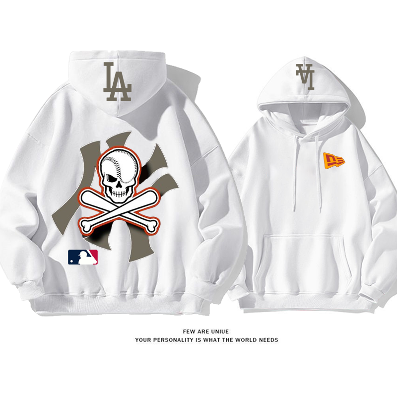 超人気スポーツ風どくろins映えプリント柄野球超カッコイイファッションパーカー