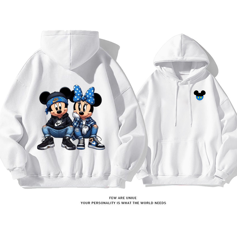 人気爆発デザイン性のあるカートゥーンカップルファッションパーカー