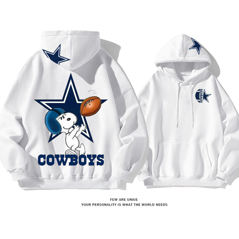 超人気白い子犬ラグビーカートゥーンファッションパーカー