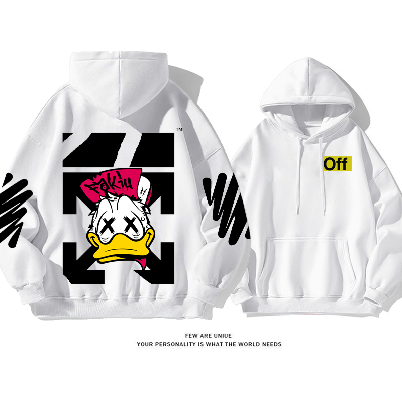 人気爆発超カッコイイカートゥーンポピュラーアヒル羽ファッションパーカー