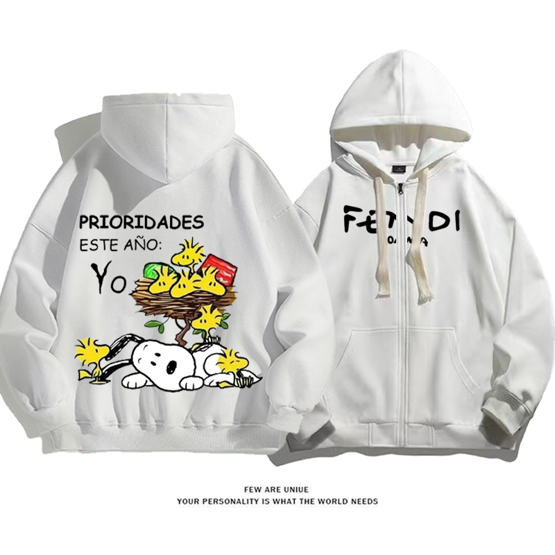 ユニークなデザイン 鳥の巣の中のアニメキャラクター カーディガントレーナー