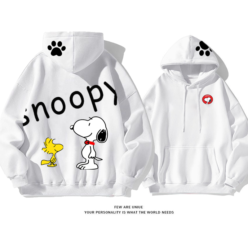 人気爆発ins映え白い子犬デザイン性のあるファッションパーカー