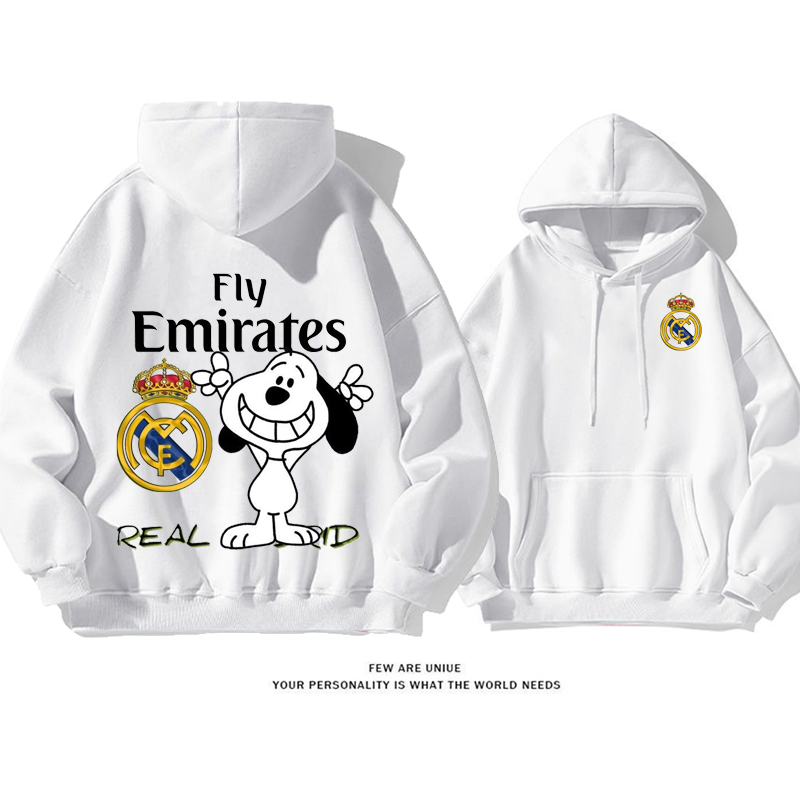 人気爆発白い子犬サッカー超カッコイイins映えファッションパーカー