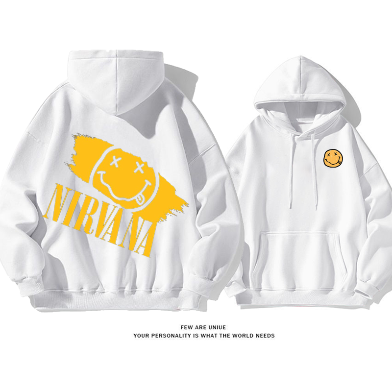 カジュアルカートゥーンins映え笑顔ファッションパーカー