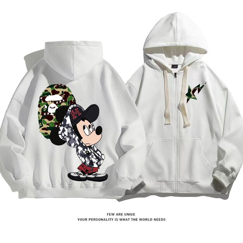 超人気カジュアルカートゥーン迷彩小衆の設計ファッションコート