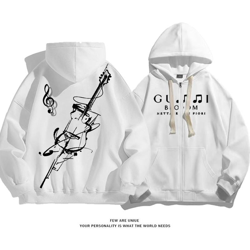 パーソナライズされたデザイン ラインギター カーディガントレーナー