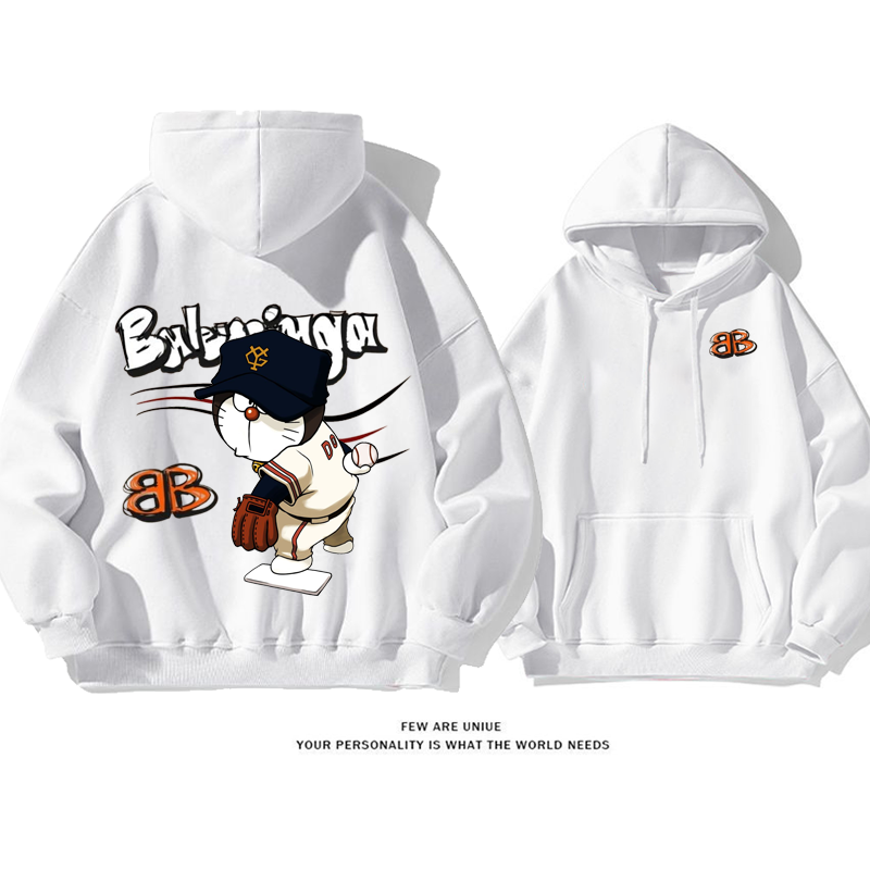 超人気超カッコイイ野球をする猫カートゥーンins映えファッションパーカー