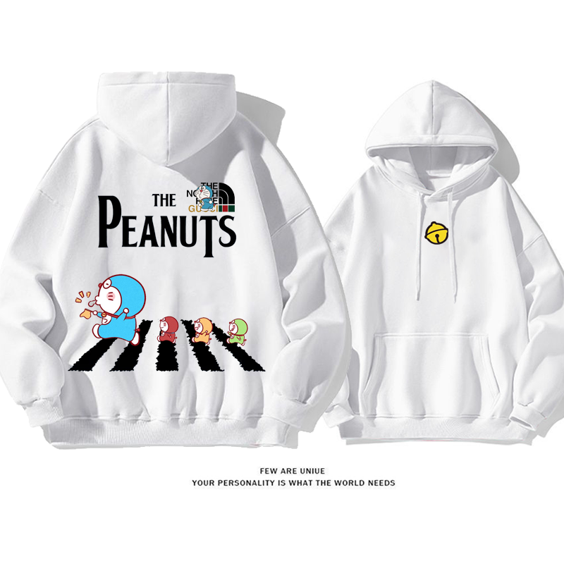 人気爆発青い猫カートゥーンポピュラーファッションパーカー