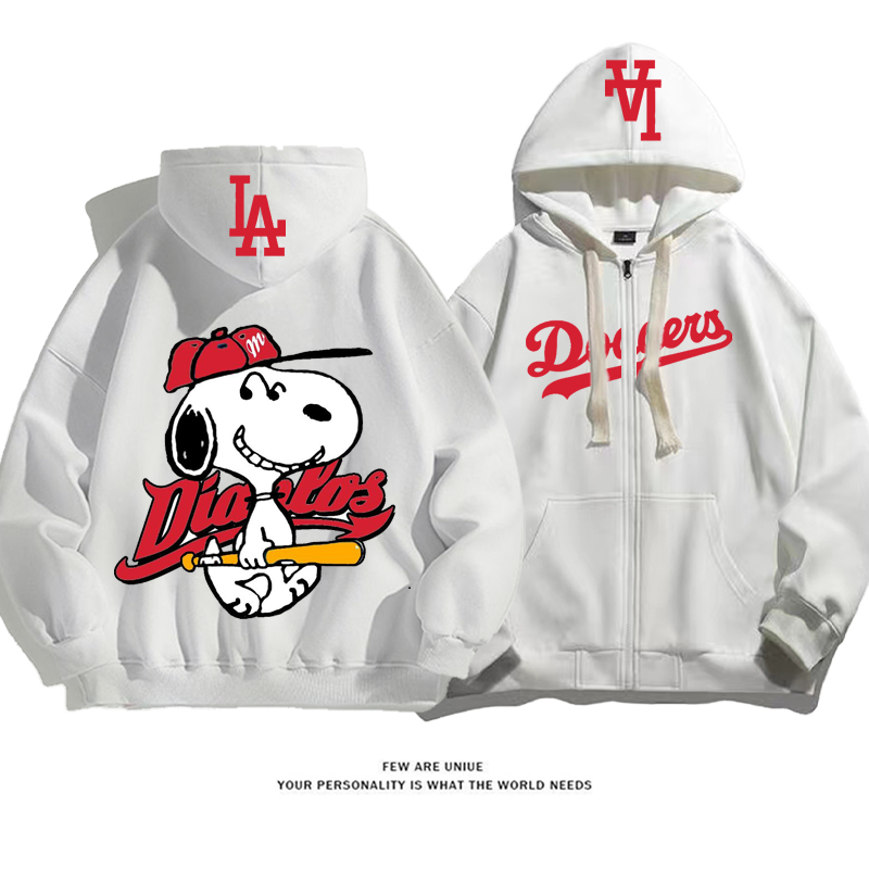 人気爆発デザイン性のある白い子犬野球ins映えファッションコート