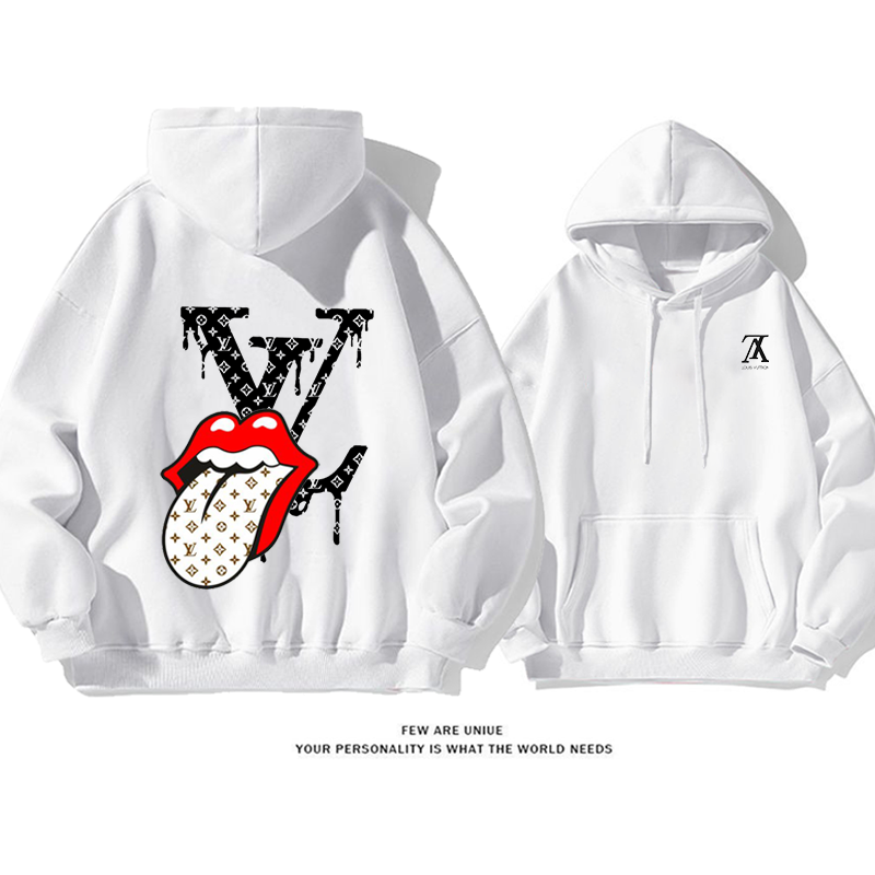 人気デザインのタンアウトプリントスウェットシャツ