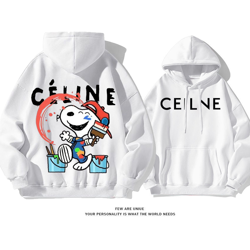 人気爆発白い子犬がんりょうカートゥーンファッションパーカー