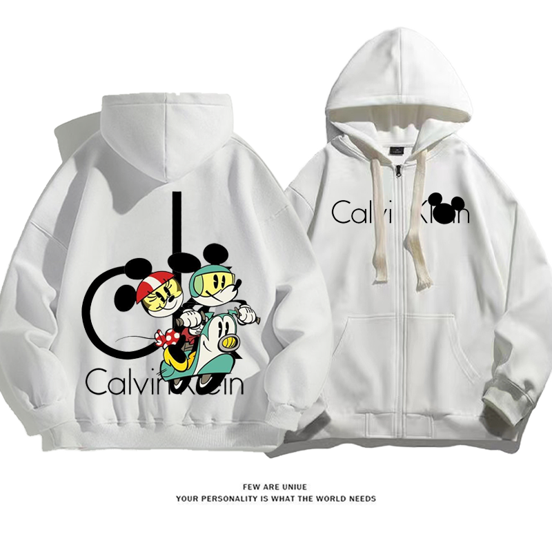 カジュアルカートゥーンins映えプリント柄ポピュラーファッションコート