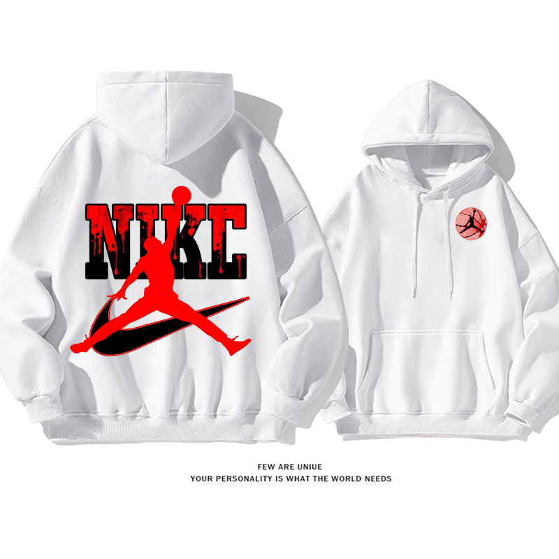 超人気うんどうふう飛人プリント柄超カッコイイファッションパーカー