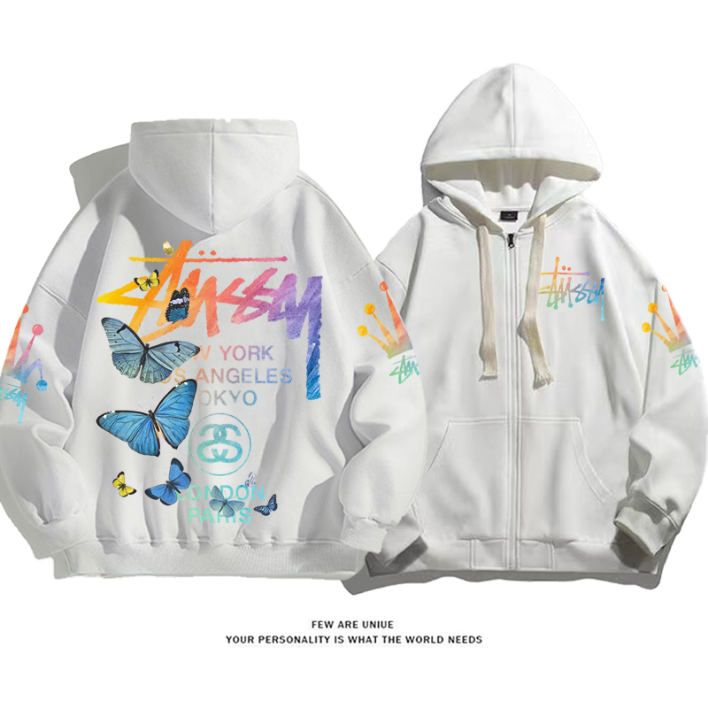 カラフルな美的デザイン 蝶 カーディガントレーナー