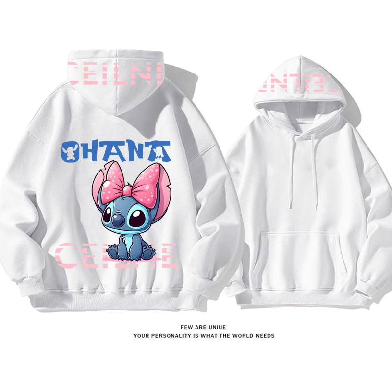 人気爆発ポピュラー青い精霊カートゥーンプリント柄ファッションパーカー