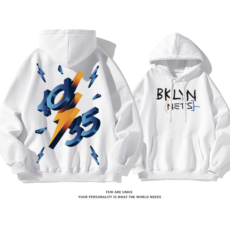 スポーツ風バスケットボールデザイン性のある稲妻ファッションパーカー